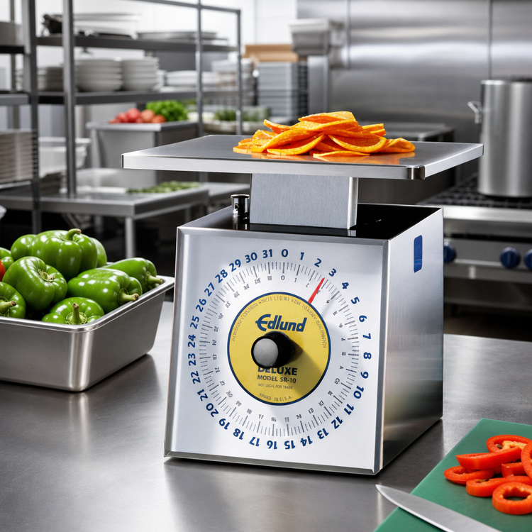 Product image #2 for Edlund Premier Series SR-10 Dishwasher-Safe Stainless Steel Portion Control Food Scale, 10 lb x 2 oz, Rotating Dial