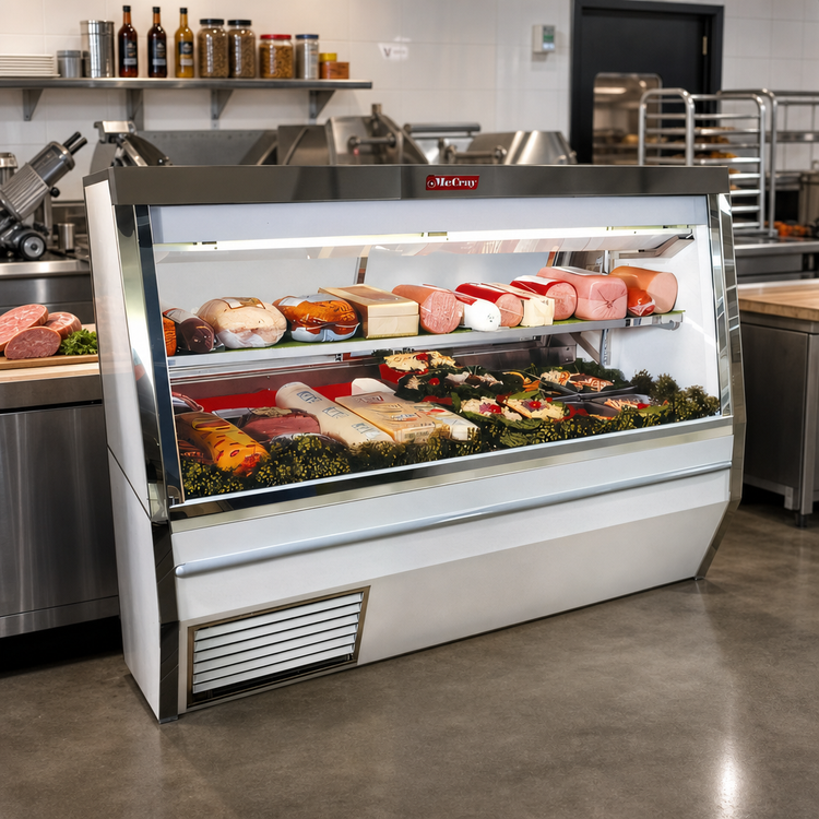 Product image #2 for Howard-McCray 34N Series 120-Inch Self-Contained Full-Service Deli Meat & Cheese Case with LED Lighting