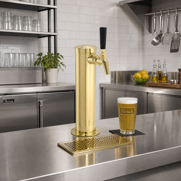 Product image #2 for Perlick Air-Cooled Single-Faucet Countertop Draft Arm Beer Tower with Restrictors