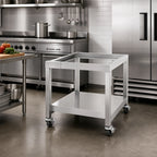 Thumbnail image #2 for Garland Designer SS-CSD-36 36-Inch Stainless Steel Equipment Stand with Open Base and Undershelf, 25-Inch High