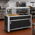 Thumbnail image #2 for Atlas Metal BLH-2-BU 2-Well Electric Mobile Buffet Hot Food Serving Counter