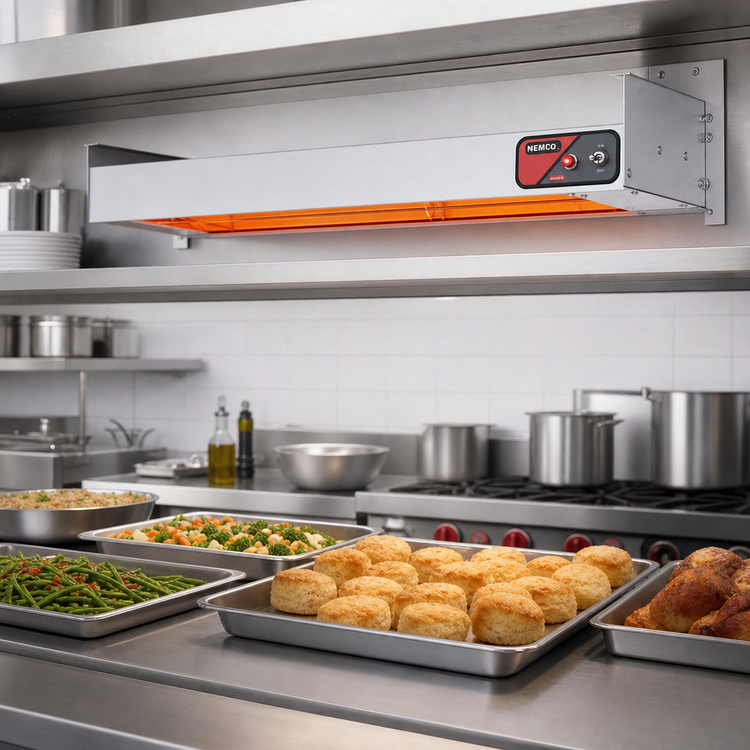 Product image #2 for Nemco 72-Inch Unlighted Infrared Strip Heater, 208V, Aluminum