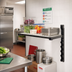 Thumbnail image #2 for Cambro Camshelving Elevation Wall Shelving Add-On Shelf Kit, 14 x 42 Inches, Vented, Brushed Graphite