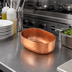 Thumbnail image #2 for American Metalcraft Copper Hammered Aluminum Oval Entrée Basket, 25 oz.