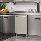 Thumbnail image #2 for Maxximum Maxx Ice MIM25CO Outdoor Built-In Undercounter Crescent Ice Maker with 22 lb Bin, 25 lb/day, Stainless Steel