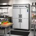Thumbnail image #2 for Everest Refrigeration ESRH4 Two-Section Reach-In Refrigerator, 48 Cu. Ft., Top-Mounted Self-Contained R290, 4 Half Doors