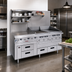 Thumbnail image #2 for Arctic Fire 109-Inch Three-Section Stainless Steel Self-Contained Refrigerated Drawer Base with 6 Self-Closing Drawers