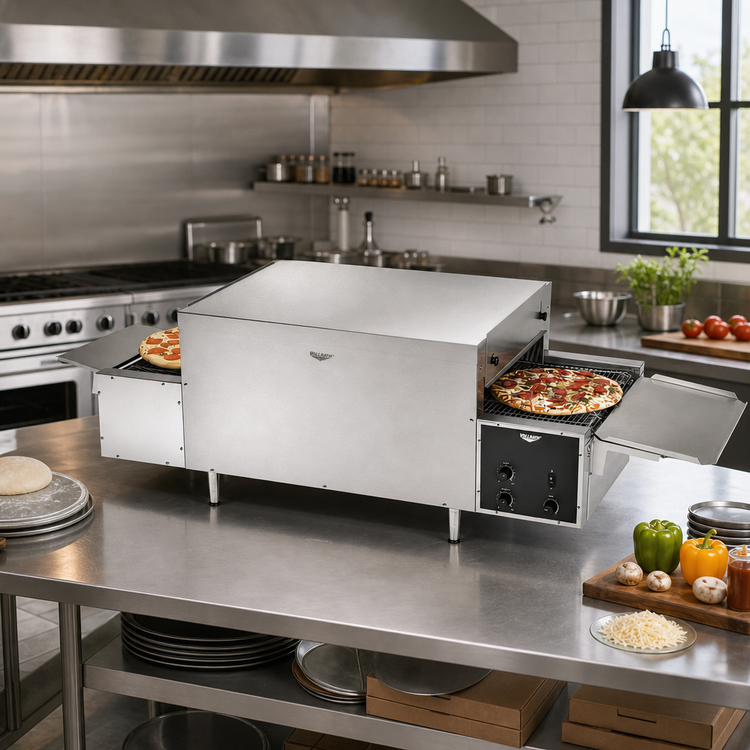 Product image #2 for Vollrath Countertop Single Deck Conveyor Pizza Oven, 68-Inch Wide, 240V