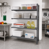 Thumbnail image #2 for Camshelving Basics Plus 4-Tier Add-On Polymer Shelving Unit, 18 x 42 x 84 Inches, Brushed Graphite