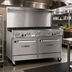 Thumbnail image #2 for Southbend Ultimate 60-Inch Gas Restaurant Range with 8 Burners, Standard Oven, and Cabinet Base