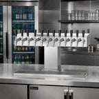 Thumbnail image #2 for Perlick Corporation 4006S12B4 12-Faucet Extra-High Wide-Base Tee Draft Beer Tower, Countertop, Glycol-Cooled Stainless Steel