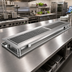 Thumbnail image #2 for 72-Inch Urn Trough with Drip Plate, T-304 Stainless Steel