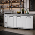 Thumbnail image #3 for Atosa Three-Section Back Bar Cooler with Self-Contained Side-Mount Refrigeration and Solid Locking Doors, 30.1 Cu. Ft.