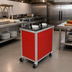 Thumbnail image #2 for Atlas Metal MEPD3H-7-1/4 Heated Mobile Plate Dispenser, 3-Tube, for 7-1/4