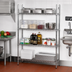 Thumbnail image #2 for Advance Tabco Special Value Series 4-Shelf Wire Shelving Unit, 72 x 14 x 74 Inches, Chrome Finish