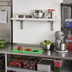 Thumbnail image #3 for Cambro Camshelving 48-Inch x 18-Inch Wall-Mounted Solid Shelf with 2-Inch Molded Backsplash