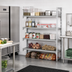 Thumbnail image #3 for Cambro Camshelving Premium 72-Inch x 18-Inch x 84-Inch 5-Tier Stationary Vented and Solid Add-On Polymer Shelving Unit