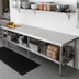 Thumbnail image #3 for John Boos Stainless Steel Countertop, 96 Inch x 32 Inch x 1-1/2 Inch, Flat No-Backsplash
