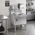 Thumbnail image #2 for Spec-Bar Deluxe Underbar Hand Sink, 12 x 24 Inches, 304 Stainless Steel, with Front Access Door, Soap Dispenser, and Paper Towel Dispenser