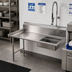 Thumbnail image #2 for 48-Inch Straight Left-to-Right Soiled Dish Table with Pre-Rinse Sink