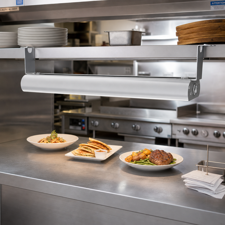 Product image #2 for Vollrath 60-Inch Low Profile Unlighted Strip Heat Lamp, Aluminum, 208V