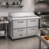 Thumbnail image #3 for Kelvinator Commercial 48-Inch Two-Section Mega Top Refrigerated Sandwich/Salad Prep Table with 4 Drawers