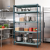 Thumbnail image #2 for Quantum WR63-1860WPM 4-Tier Stationary Wire Plastic Mat Shelving Unit, 60