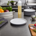 Thumbnail image #2 for American Metalcraft 6-Inch Round Graphite Melamine Plate, BPA Free