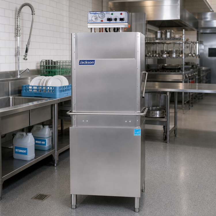 Product image #2 for Jackson TempStar HH-E W/O Tall Chamber High-Temperature Door-Type Dishwasher, No Booster