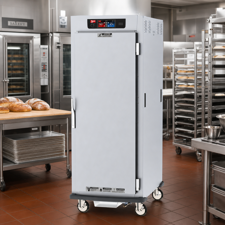 Product image #2 for Metro C5 9 Series Mobile Full-Height Pass-Thru Controlled Humidity Heated Holding and Proofing Cabinet with Solid & Glass Doors