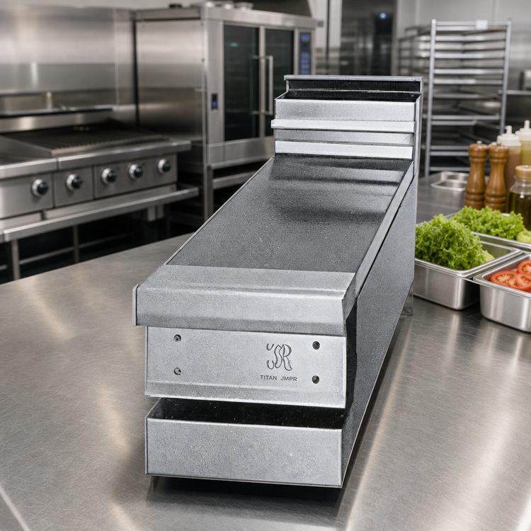 Product image #2 for Titan JMPR-18 Heavy Duty 18-Inch Modular Spreader Plate with 6-Inch Solid Plate Shelf