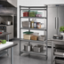 Thumbnail image #2 for Cambro Camshelving Basics Plus 4-Tier Stationary Vented Polymer Shelving Starter Unit, 18 x 54 x 64 Inches, Brushed Graphite