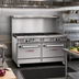 Thumbnail image #2 for Southbend Ultimate 60-Inch Gas Restaurant Range with 6 Star/Sauté Burners, 24-Inch Charbroiler, Convection Oven and Cabinet Base