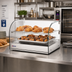 Thumbnail image #2 for Omcan Countertop Full-Service Food Warmer Display Case with Curved Glass Front, 45 L