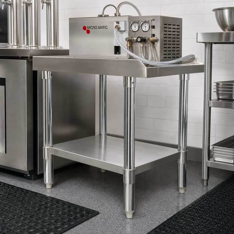 Product image #2 for Micro Matic USA Stainless Steel Power Pack Rack with Undershelf
