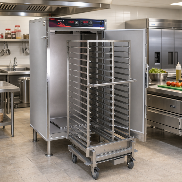 Product image #2 for Cres Cor AquaTemp Roll-In Heated Holding Cabinet, 1 Section, 32 School Basket Capacity