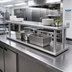 Thumbnail image #2 for Advance Tabco Double-Tier Pass-Thru Shelf, 72 Inches W x 18 Inches D, Stainless Steel