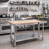 Thumbnail image #2 for Advance Tabco 48-Inch Wood Cutting Board for Equipment Stands, Adjustable Height