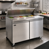 Thumbnail image #3 for Omcan USA Mega Top 2-Section Refrigerated Sandwich/Salad Prep Table, 36.2-Inch, Rear-Mount Self-Contained, 15-Pan Capacity