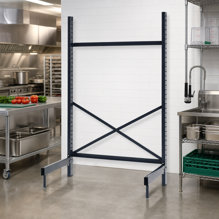 Product image #2 for Metro SmartLever 76-1/4"W x 25-1/2"D x 76-3/8"H Cantilevered Shelving Starter Base Kit for 72"W x 21"D Shelves