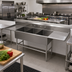 Thumbnail image #2 for 3-Compartment Stainless Steel Sink with Dual Drainboards, 12-Inch Deep Bowls