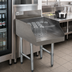 Thumbnail image #2 for Advance Tabco Underbar Basics Recessed Stainless Steel Drainboard for Glass Storage, 15 x 26 x 33 Inches
