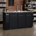 Thumbnail image #2 for Migali Competitor Series® 72.8-Inch Three-Section Direct Draw Beer Cooler, Flat Top, 3 Half-Barrel Keg Capacity