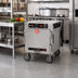 Thumbnail image #3 for Metro HotBlox Narrow 4-Pan Pass-Thru Undercounter Insulated Holding Cabinet with Solid Doors and Analog Controls