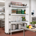 Thumbnail image #2 for Fermostock 4-Tier Polymer Shelving Corner Expansion Kit, 26