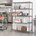 Thumbnail image #2 for Super Erecta Starter Wire Shelving Unit, 54 x 24 x 74.5 Inches, 4 Shelves, Metroseal Gray