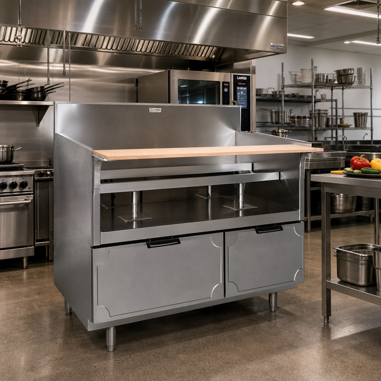 Product image #2 for La Rosa 54-Inch Dry-Drawer Equipment Stand with 3 Drawers and Richlite Cutting Board