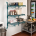 Thumbnail image #2 for Quantum Cantilever Wall-Mount Starter Shelving Unit with 3 Wire Shelves