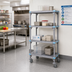 Thumbnail image #2 for Quantum Millenia 4-Shelf Mobile Open Grid Polymer Starter Shelving Unit, 72 x 18 x 74 Inches