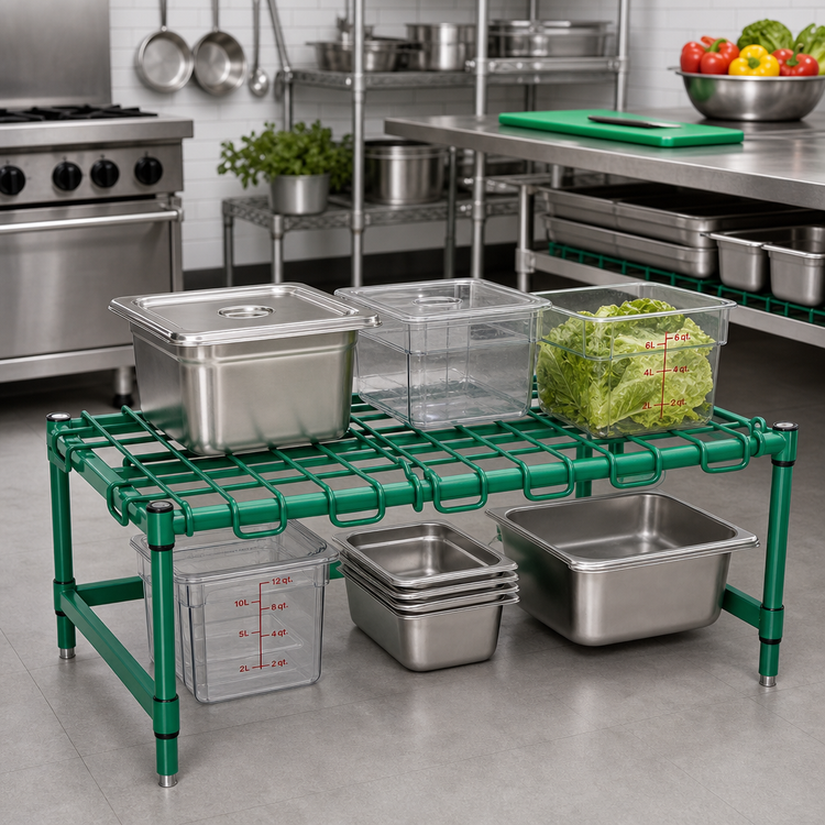 Product image #2 for EagleGard Wire Dunnage Rack with Removable Wire Assembly, 48 x 24 x 14 Inches, 1300 lb. Capacity